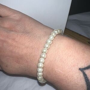Vintage Faux Pearl Stretch‎ Bracelet